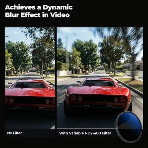 K&F CONCEPT 58mm Variable ND Lens Filter ND2-ND400 (1-9 Stops) Ultra Slim | Multi-Layer Coating for Precise Light Control thumbnail 5