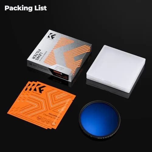 K&F CONCEPT 58mm Variable ND Lens Filter ND2-ND400 (1-9 Stops) Ultra Slim | Multi-Layer Coating for Precise Light Control thumbnail 7