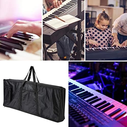 ONCHSH 61 Key Keyboard Gig Bag Waterproof 39×16×6 Inch | Heavy-Duty, Portable & Smart Organization thumbnail 5