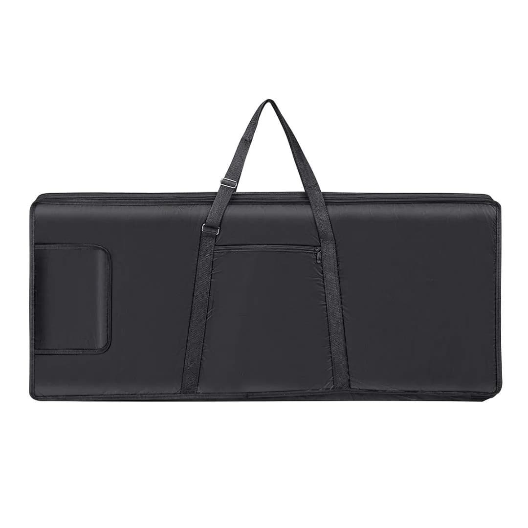 ONCHSH 61 Key Keyboard Gig Bag Waterproof 39×16×6 Inch | Heavy-Duty, Portable & Smart Organization — Black