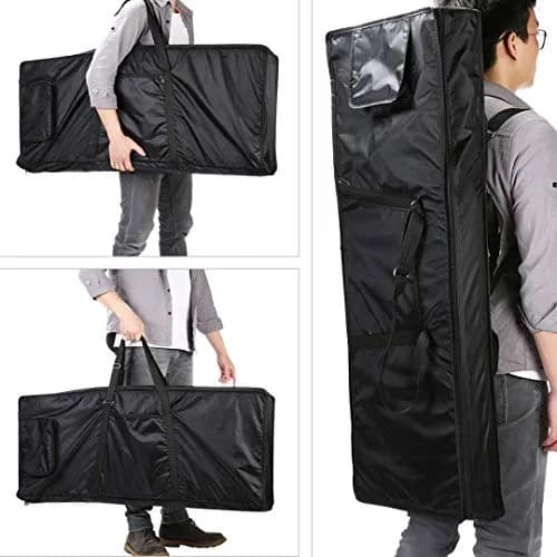 ONCHSH 61 Key Keyboard Gig Bag Waterproof 39×16×6 Inch | Heavy-Duty, Portable & Smart Organization thumbnail 4