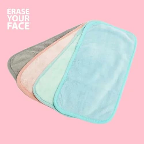Erase Your Face Make-up Removing Cloths | Reusable Microfiber Cloths for All Skin Types thumbnail 7