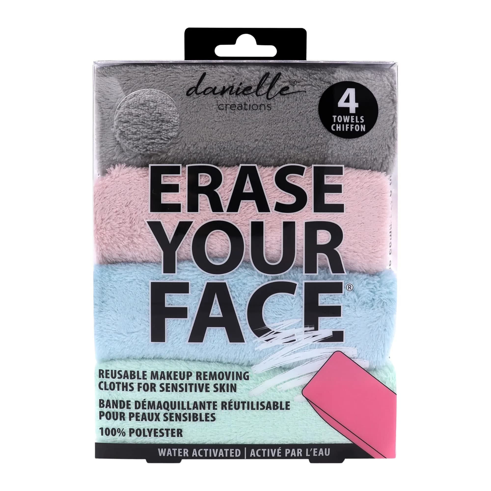 Erase Your Face Make-up Removing Cloths | Reusable Microfiber Cloths for All Skin Types
