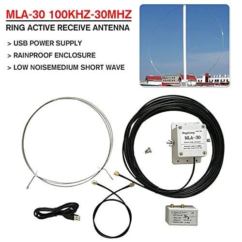 HAON MLA-30 Loop Antenna Active Receiving Antenna 100kHz - 30MHz | Enhances Short Wave Radio Reception thumbnail 2