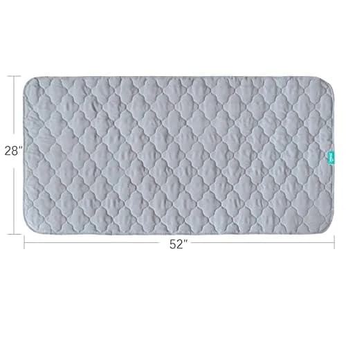 Biloban Waterproof Crib Mattress Protector 52x28 Inch (132x71 cm) | Breathable Quilted Pad for Indian Nurseries thumbnail 6