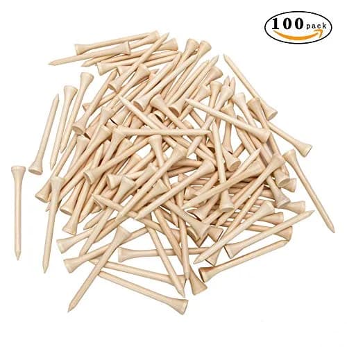 THIODOON Golf Tees 3 1/4 inch | Natural Hardwood, Less Friction, Bulk 100 Count thumbnail 2