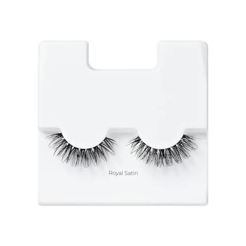 KISS Lash Couture LuXtensions False Eyelashes, Royal Satin, 1 Pair, 10mm Flat Lash | Natural Look Reusable D/C/J Curl Mix thumbnail 4
