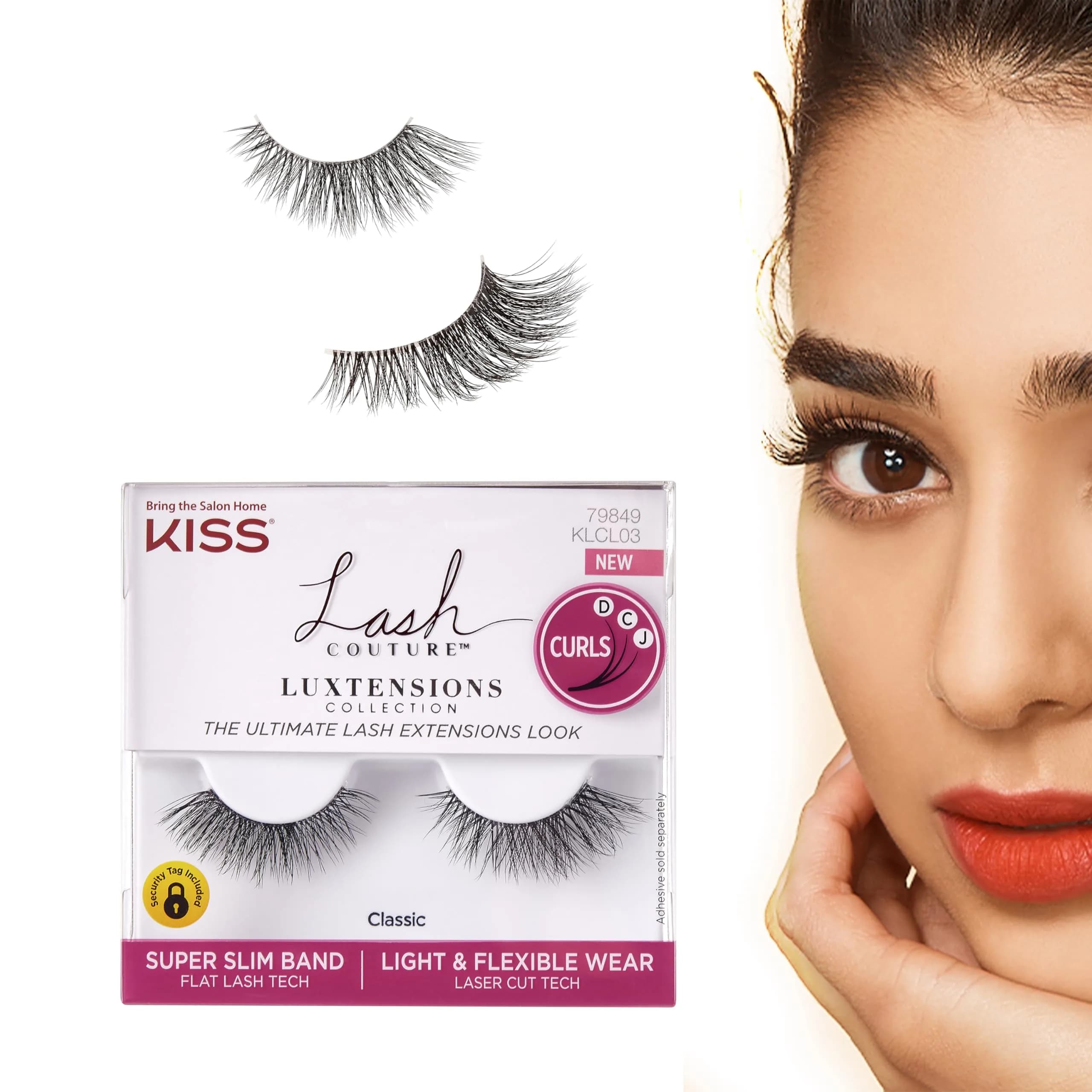 KISS Lash Couture LuXtensions Classic False Eyelashes | 1 Pair — Classic
