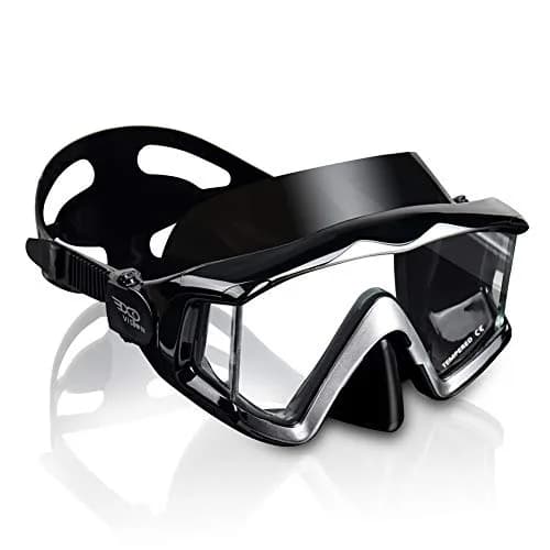 EXP VISION Pano 3 Window Scuba Diving Mask, Tempered Glass Snorkel Mask 260 ml (0.26 kg) | Wide View Anti-Fog Swim Mask thumbnail 9