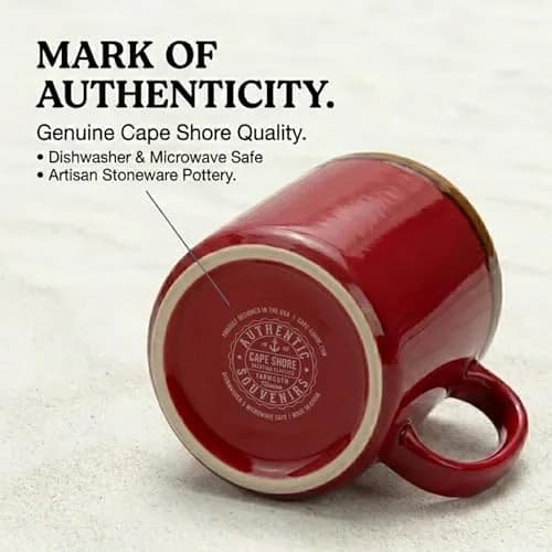Cape Shore 18oz Hand Glazed Stoneware Mug with Lobster Design | Nautical Coffee Mug for Daily Use thumbnail 8