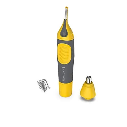 Remington Virtually Indestructible Nose, Ear & Brow Trimmer, Yellow, NE3871 | Waterproof, Rechargeable, Stainless Steel Blades thumbnail 1