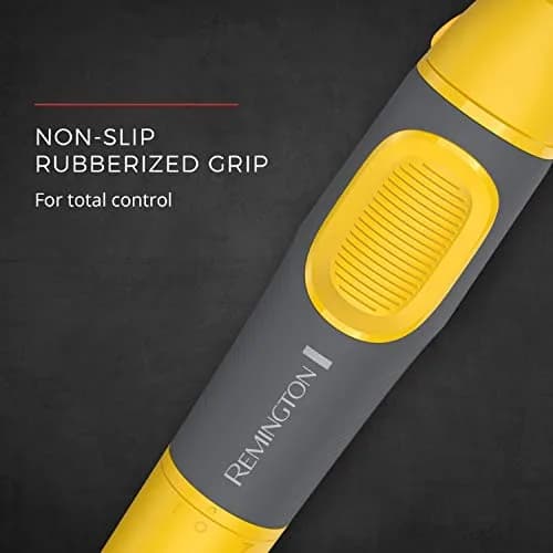 Remington Virtually Indestructible Nose, Ear & Brow Trimmer, Yellow, NE3871 | Waterproof, Rechargeable, Stainless Steel Blades thumbnail 3