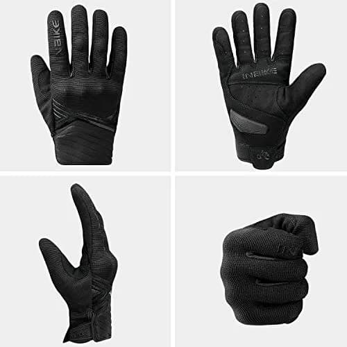 INBIKE Breathable Mesh Motorcycle Gloves with Touchscreen, TPR Palm Pad, Black X-Large | Grips & Protects thumbnail 6