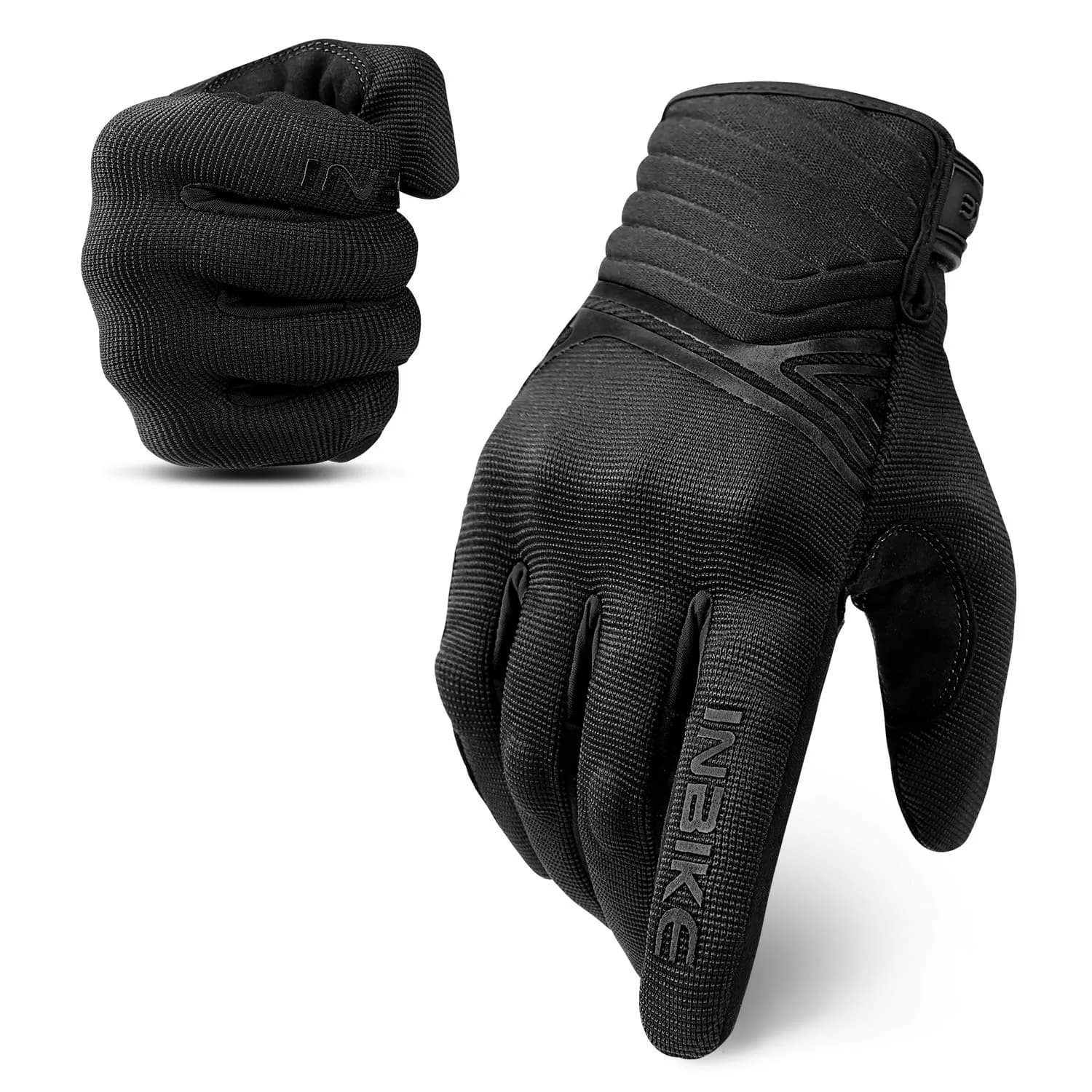 INBIKE Breathable Mesh Motorcycle Gloves with TPR Palm Pad & Touchscreen Small | Riding Protection for Indian Roads - main product image