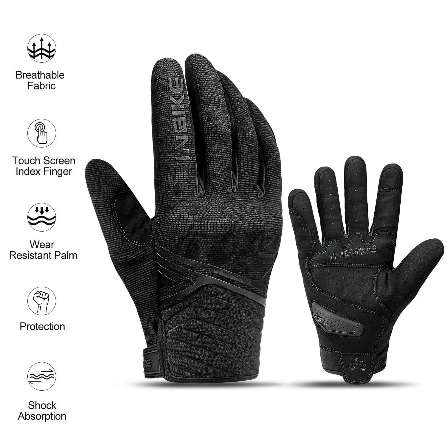 INBIKE Breathable Mesh Motorcycle Gloves with TPR Palm Pad & Touchscreen Small | Riding Protection for Indian Roads - view 8
