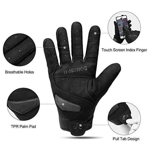 INBIKE Breathable Mesh Motorcycle Gloves with TPR Palm Pad & Touchscreen Small | Riding Protection for Indian Roads thumbnail 2