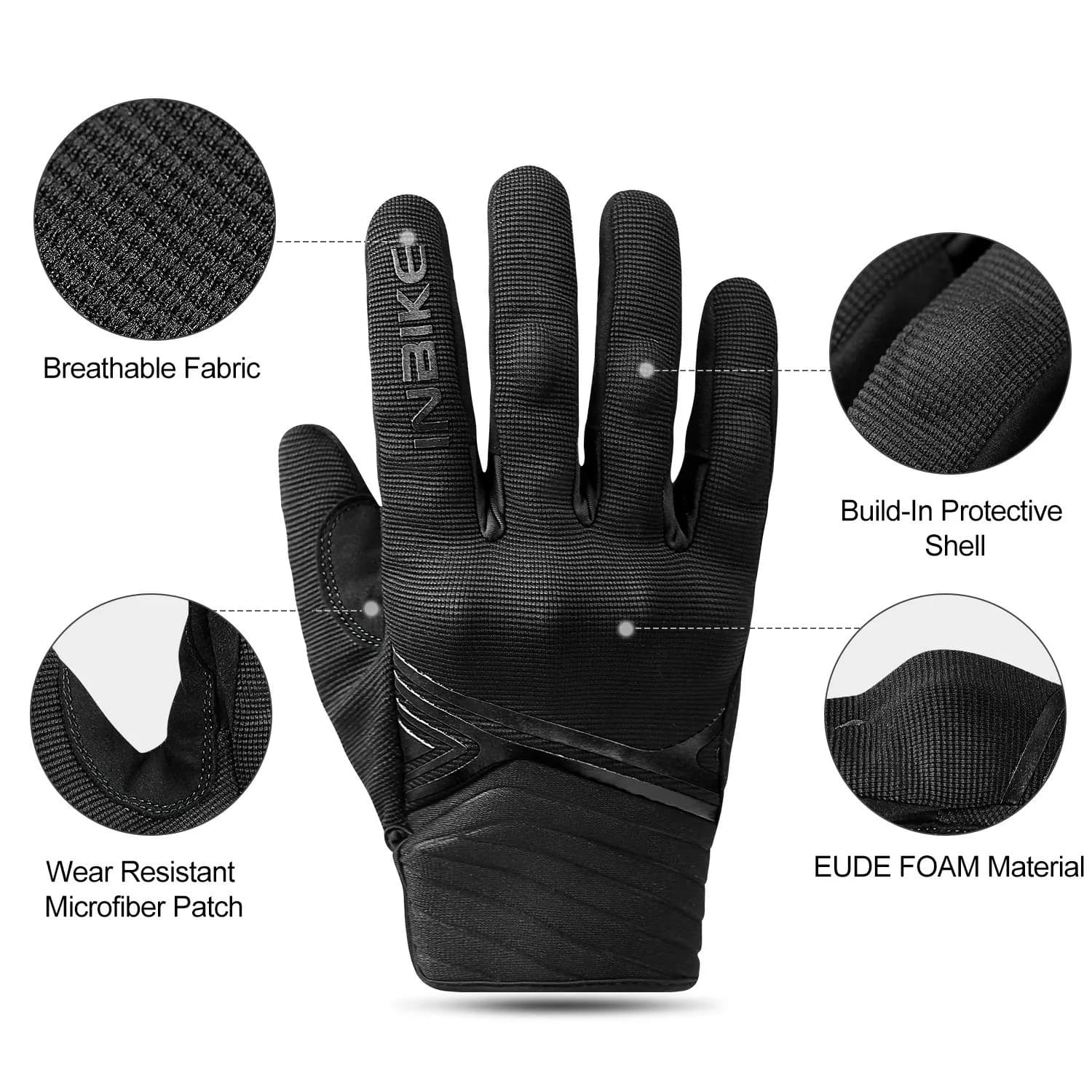 INBIKE Breathable Mesh Motorcycle Gloves with TPR Palm Pad & Touchscreen Small | Riding Protection for Indian Roads - view 3