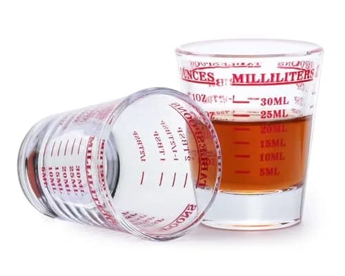 DS. DISTINCTIVE STYLE Red 30ml (1 Fl Oz) Measuring Cup Set | Precise Liquid & Dry Ingredient Measurement thumbnail 8