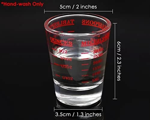 DS. DISTINCTIVE STYLE Red 30ml (1 Fl Oz) Measuring Cup Set | Precise Liquid & Dry Ingredient Measurement thumbnail 2