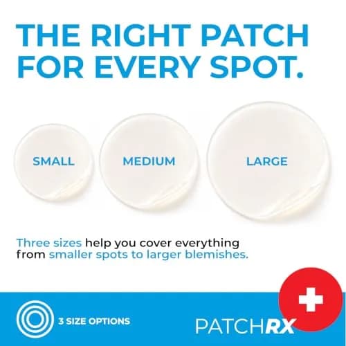 PatchRx Pimple Patches Hydrocolloid with Tea Tree Oil 120 Patches | Fast Acne Spot Relief for Face thumbnail 3