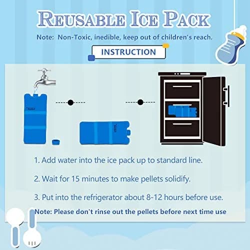 Teamoy Breastmilk Ice Pack (Pack of 2, Large) | BPA-Free Polypropylene for Working Moms thumbnail 3