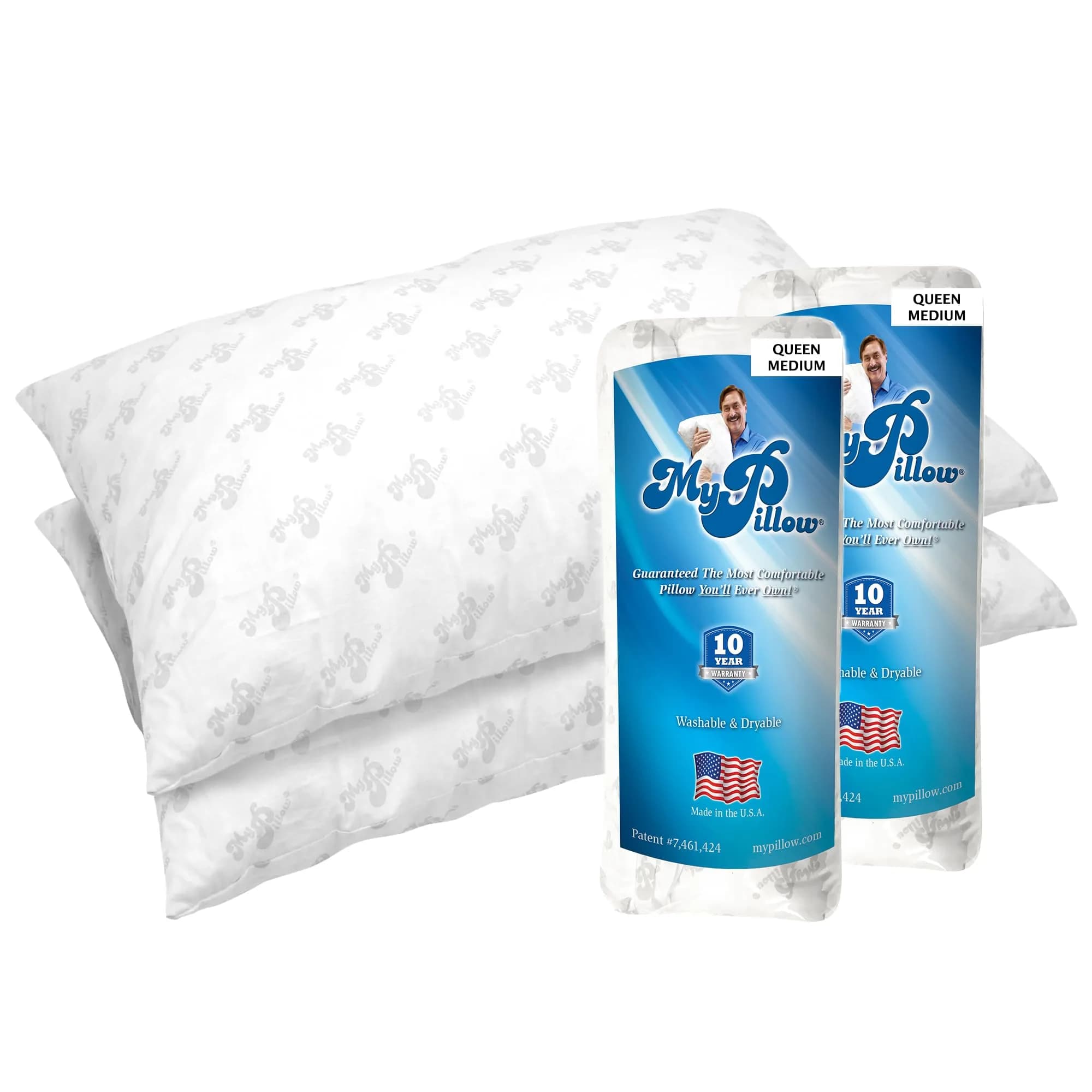 MyPillow Queen Size Bed Pillow Set of 2 | Support & Comfort for All Sleepers