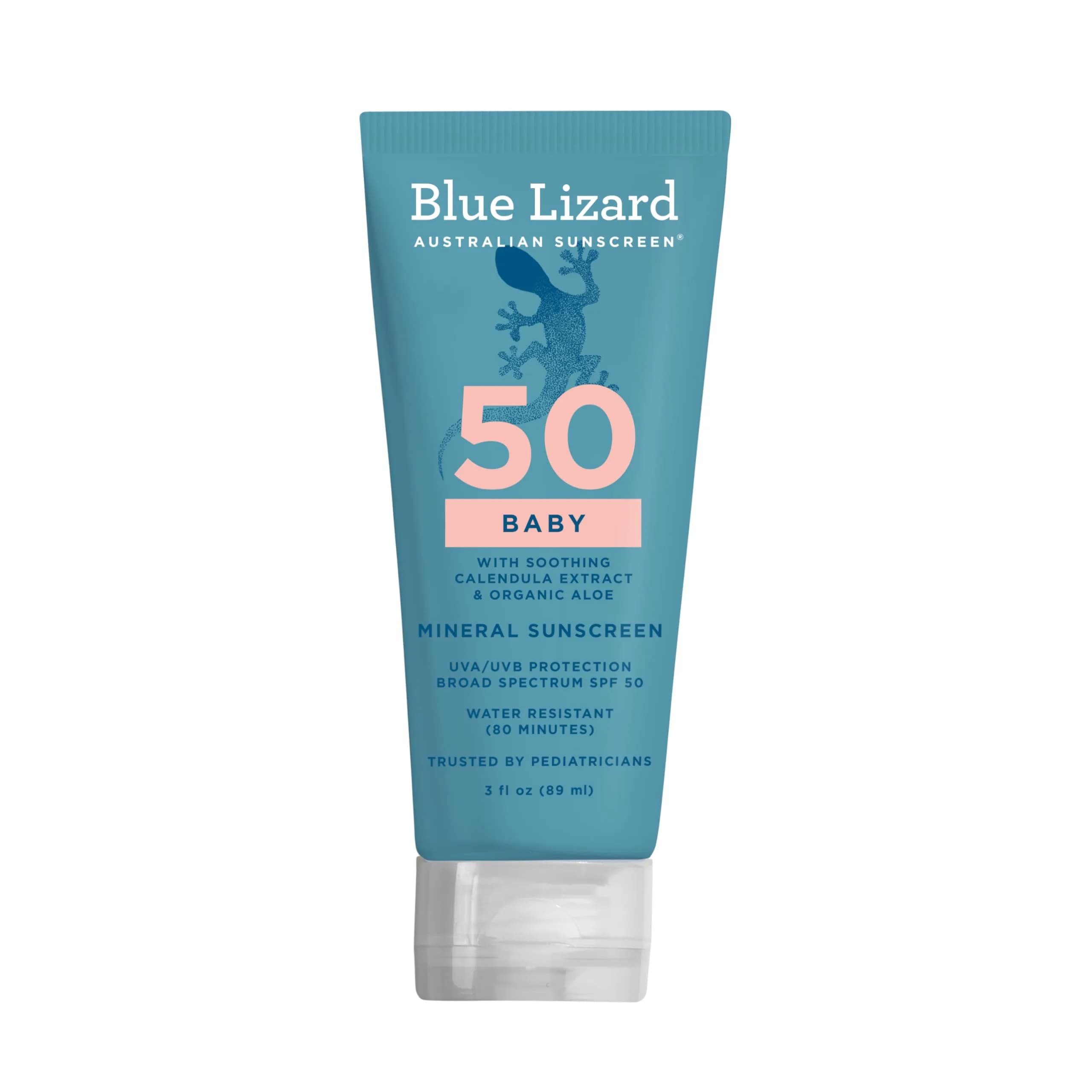 Blue Lizard Baby Mineral Sunscreen SPF 50+ 148ml (5 Fl Oz) | Fragrance-Free, Water-Resistant, Reef-Safe — 3 Fl Oz