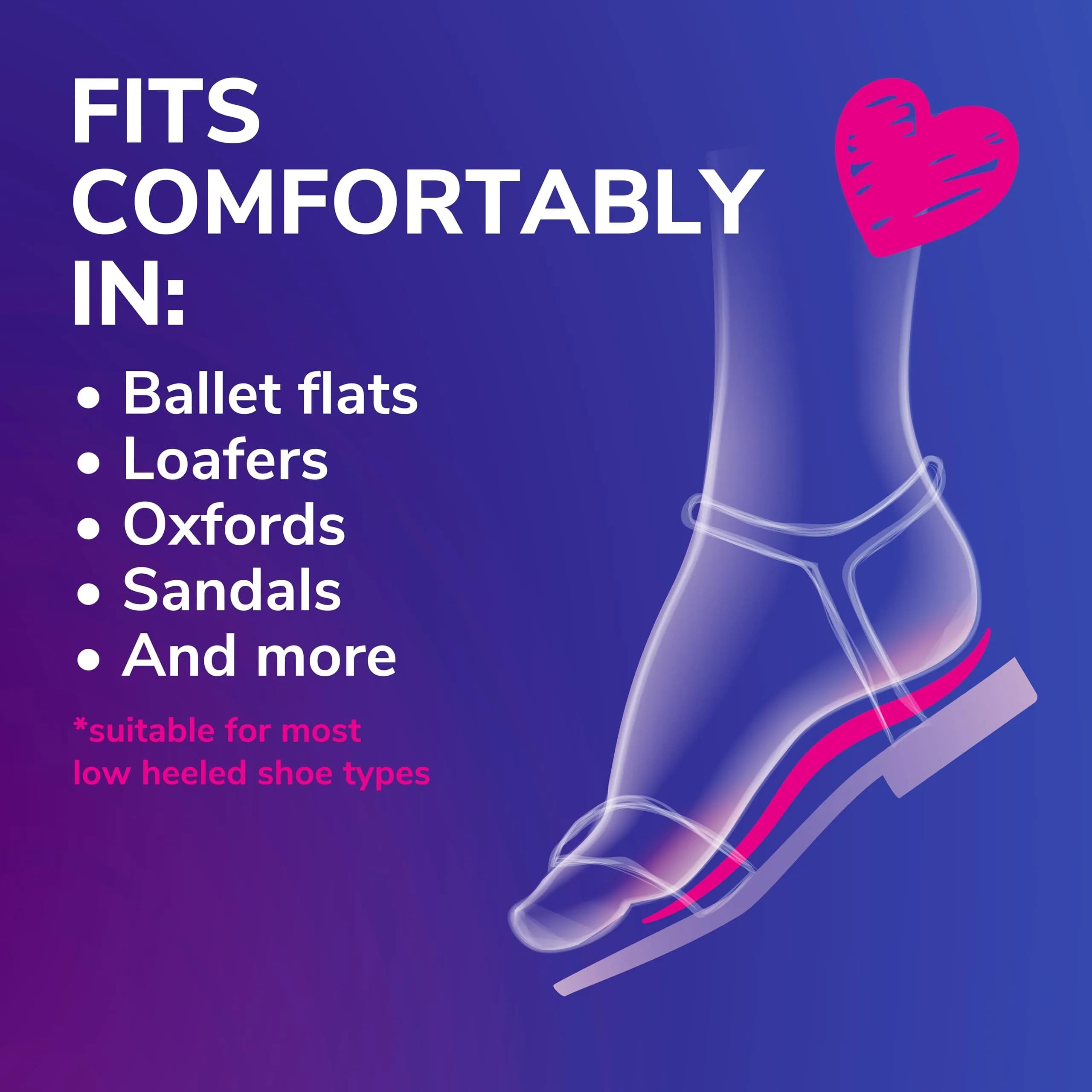 Dr. Scholl's Love Your Flats & Sandals 3/4 Length Insoles for Women, Shoe Size 6-10 (1 Pair) | All-Day Comfort with Arch Support - view 3
