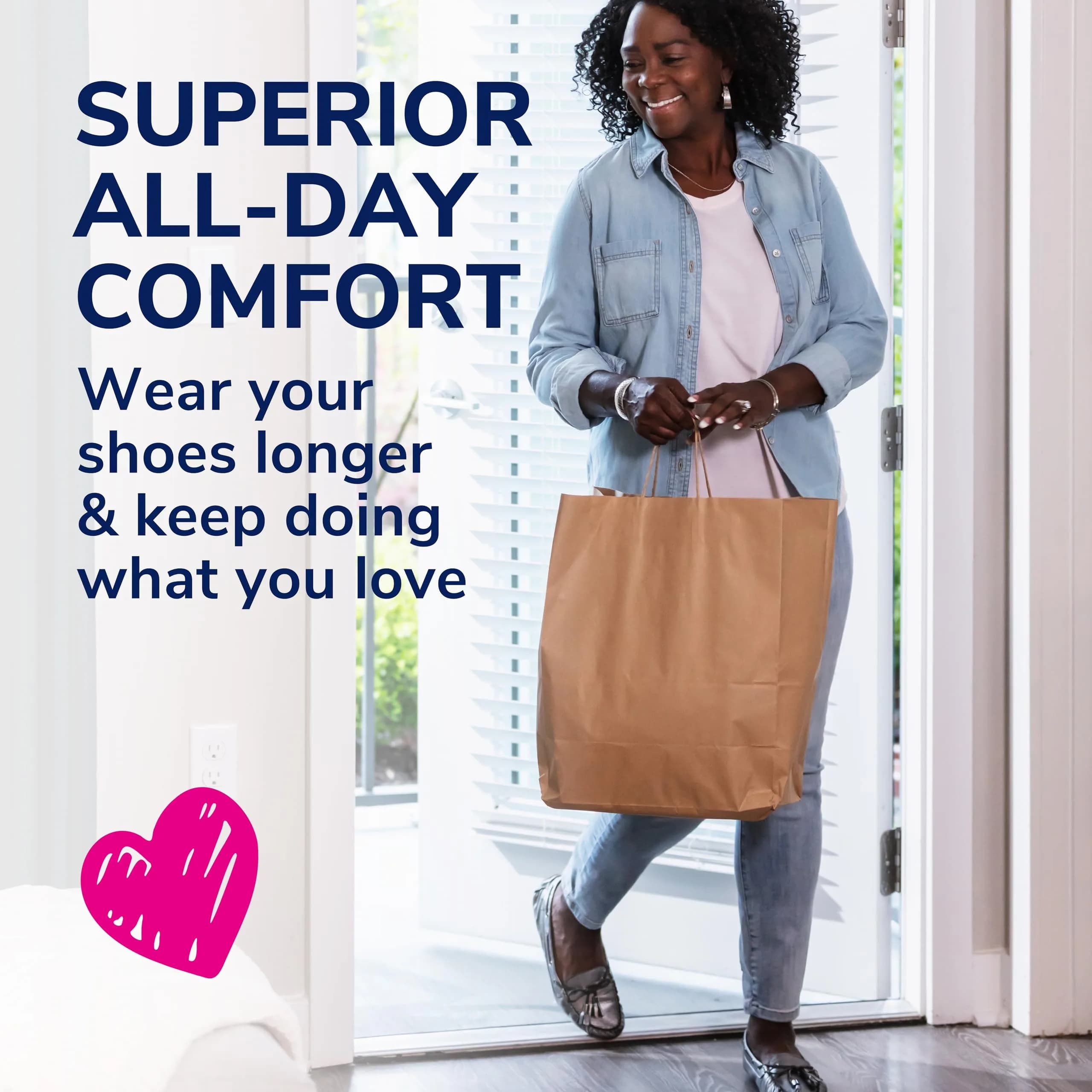 Dr. Scholl's Love Your Flats & Sandals 3/4 Length Insoles for Women, Shoe Size 6-10 (1 Pair) | All-Day Comfort with Arch Support - view 4