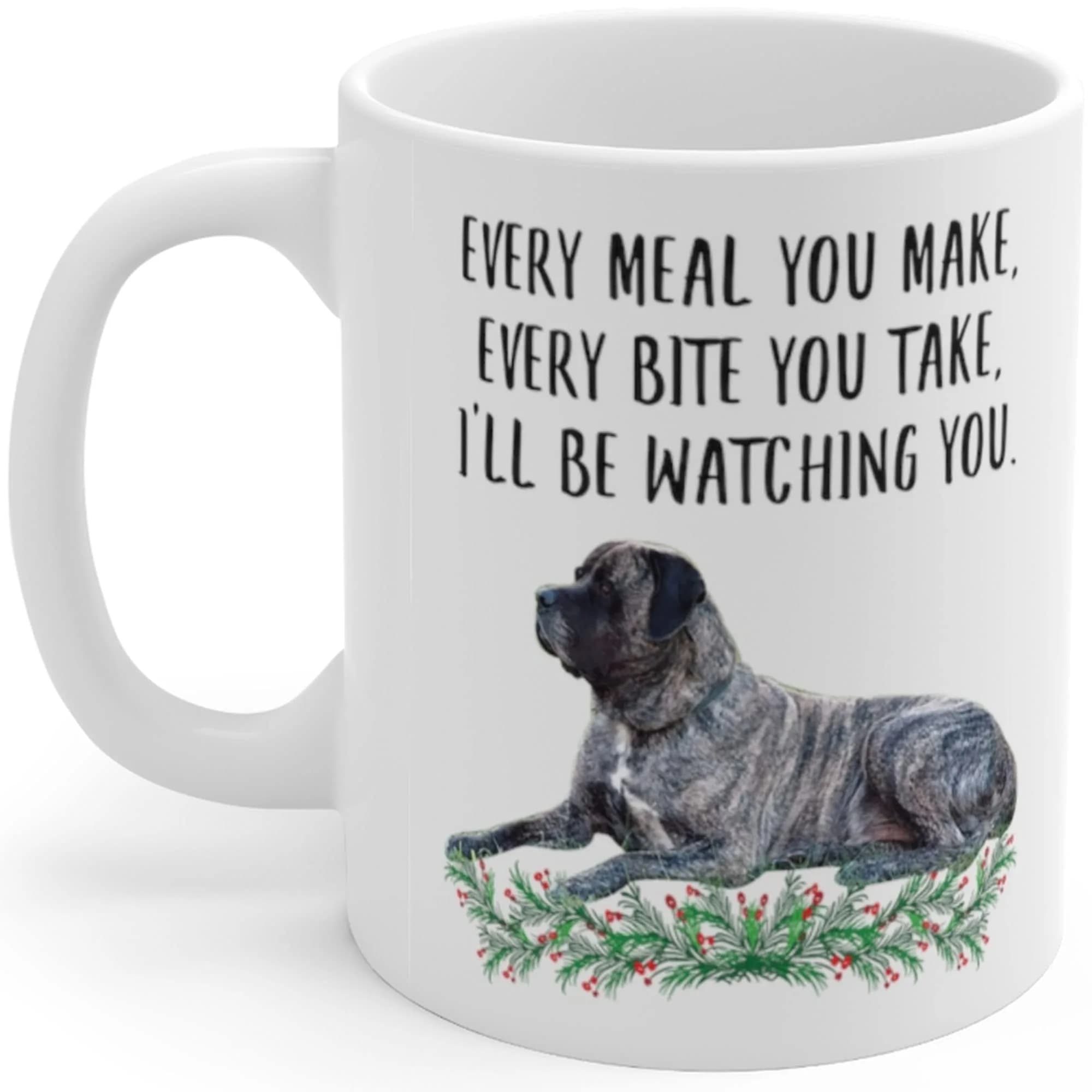 Lovesout English Mastiff Blue Brindle Coffee Mug 312ml (11oz) | Funny Dog Lover Gift for Women - main product image