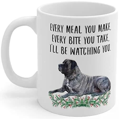 Lovesout English Mastiff Blue Brindle Coffee Mug 312ml (11oz) | Funny Dog Lover Gift for Women thumbnail 1