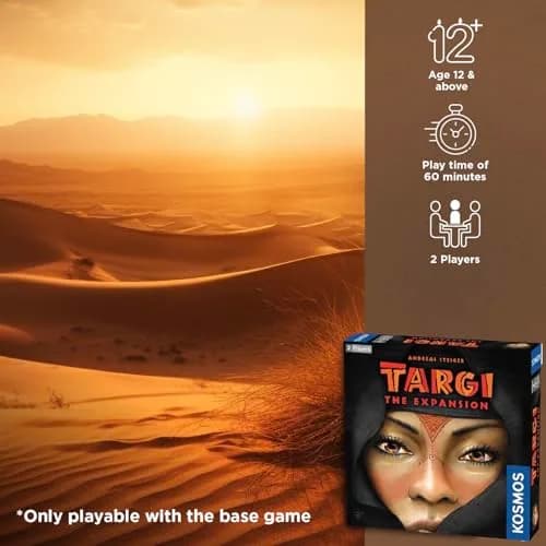 Thames & Kosmos Targi Expansion | Strategy Board Game for 2 Players | Desert & Trading Theme thumbnail 3