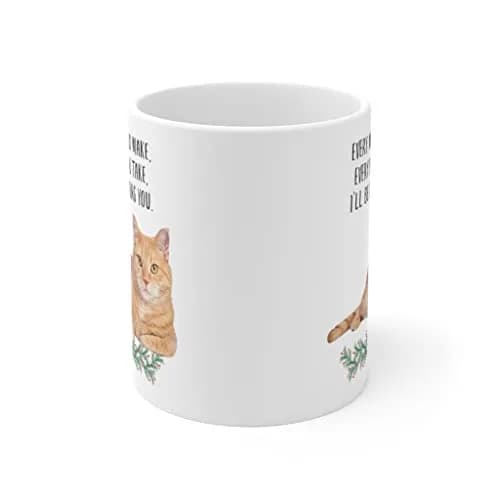 Lovesout Tabby Cat Orange Coffee Mug 325ml (11oz) | Funny Cat Lover Gift for Women thumbnail 2