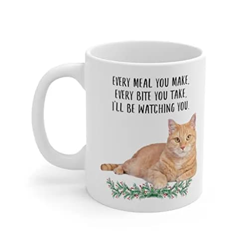 Lovesout Tabby Cat Orange Coffee Mug 325ml (11oz) | Funny Cat Lover Gift for Women thumbnail 3