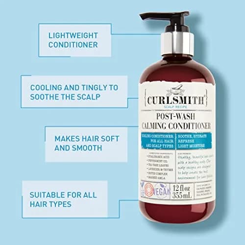 CURLSMITH Post-Wash Calming Conditioner 355ml (12 Fl Oz) | Soothes Scalp & Balances Moisture thumbnail 3