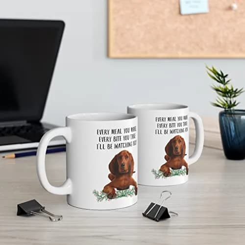 Lovesout Redbone Coonhound Red Coffee Mug 330ml (11oz) | Funny Dog Lover Gift for Women thumbnail 4