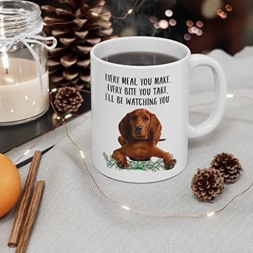 Lovesout Redbone Coonhound Red Coffee Mug 330ml (11oz) | Funny Dog Lover Gift for Women thumbnail 6