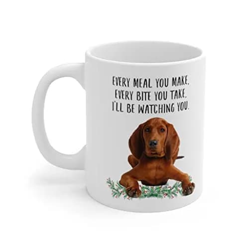 Lovesout Redbone Coonhound Red Coffee Mug 330ml (11oz) | Funny Dog Lover Gift for Women thumbnail 3