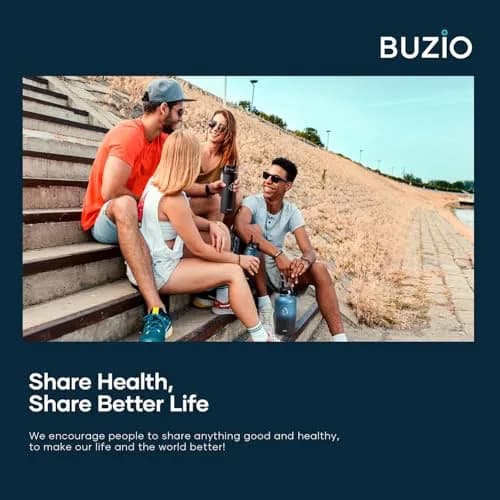 BUZIO 64 oz Insulated Stainless Steel Water Bottle with Dust-proof Lids | Keeps Cold 48H & Hot 24H | BPA-Free thumbnail 9