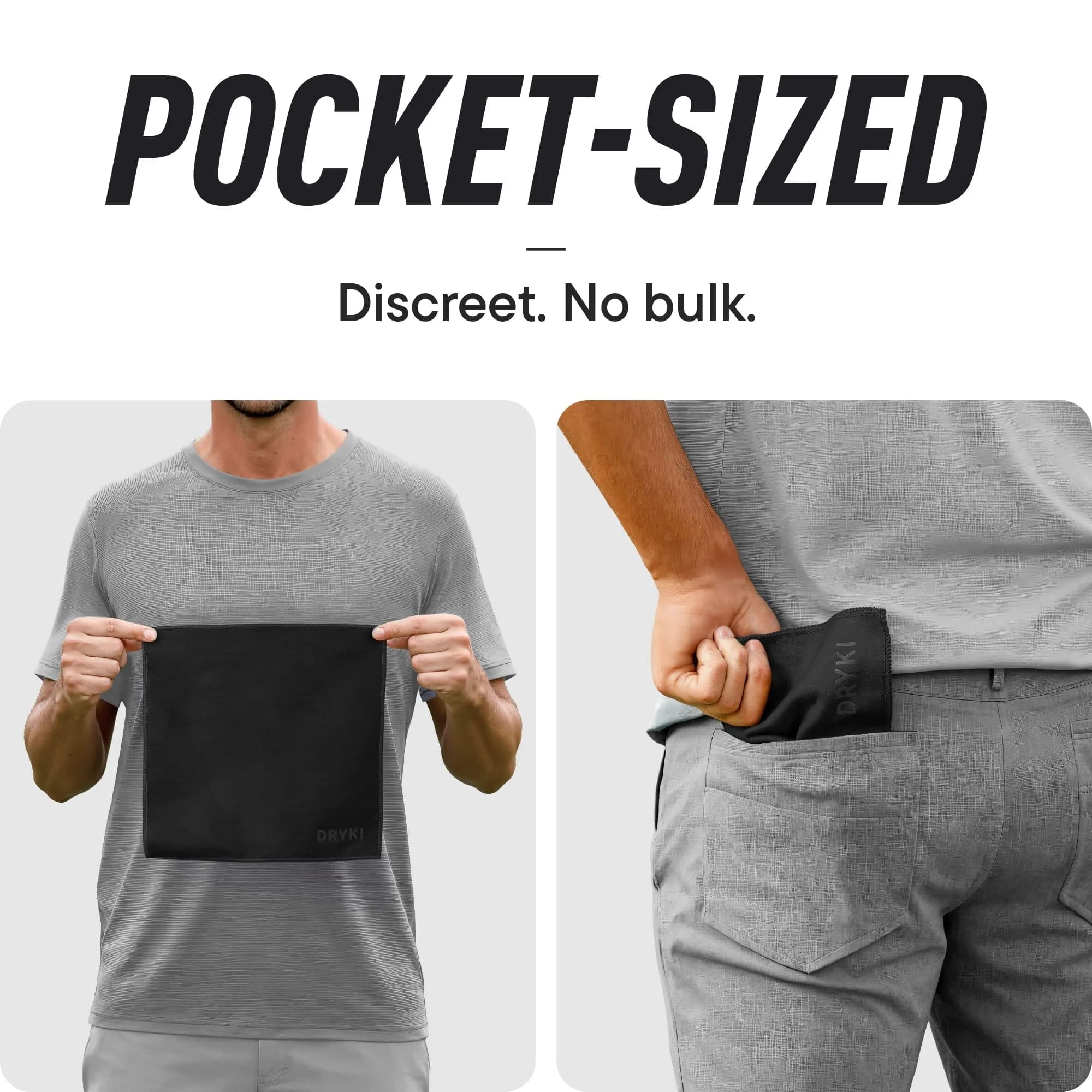DRYKI Pocket-Sized Sweat Towels 25cm (10") | Absorbs 7x More, Dries 10x Faster - view 4