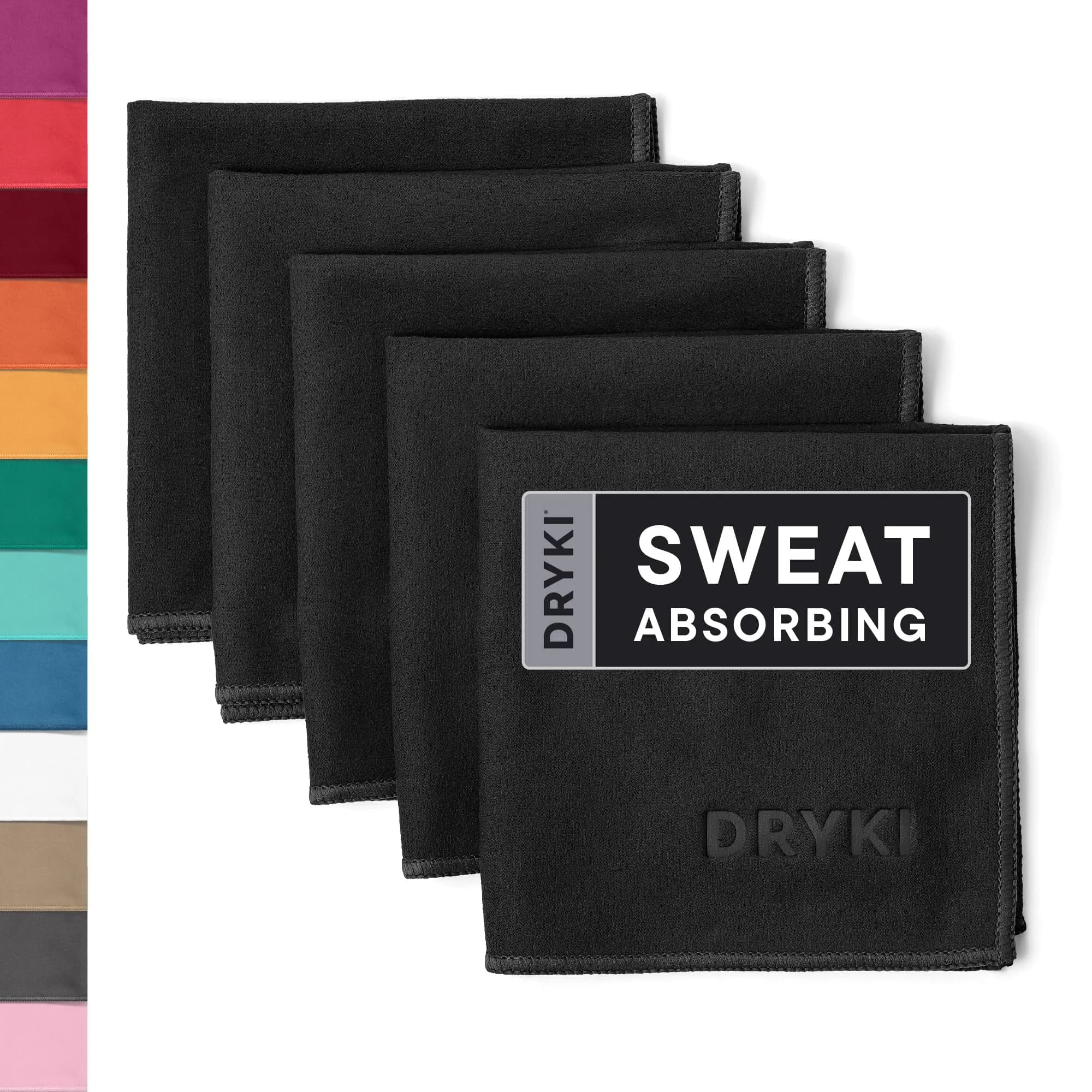 DRYKI Pocket-Sized Sweat Towels 25cm (10") | Absorbs 7x More, Dries 10x Faster - main product image