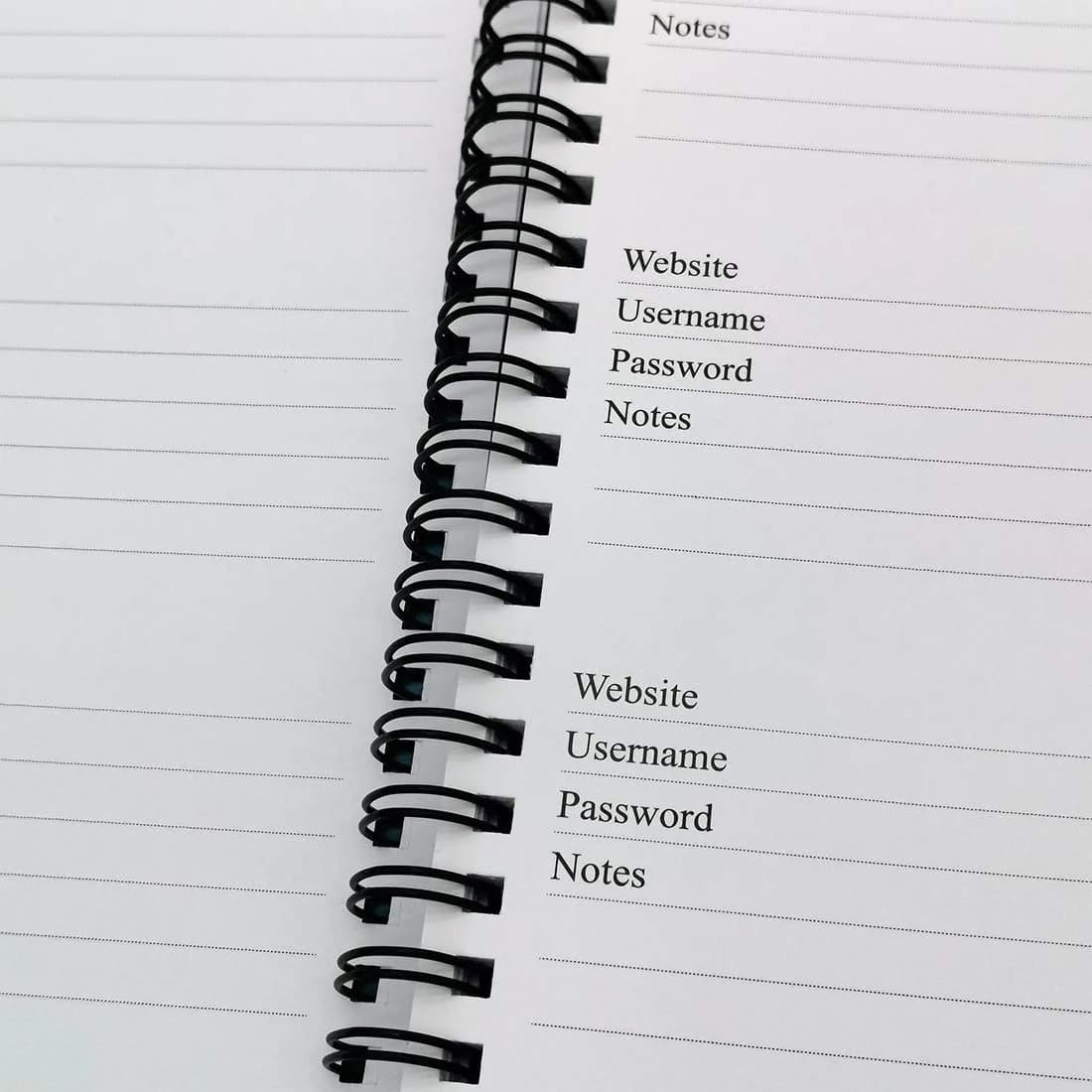 Nokingo Spiral Password Book with Tabs - 5x7 Inch, 132 Pages | Organize Internet Logins - view 7