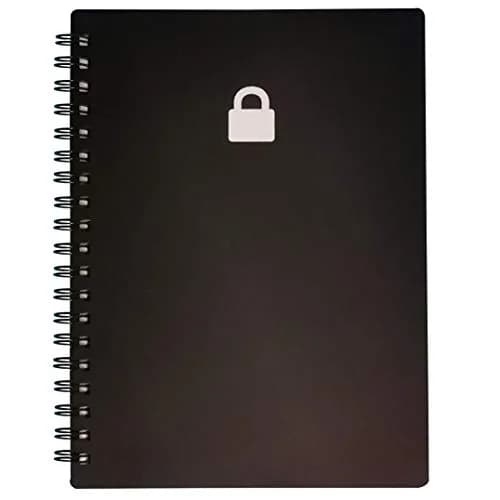 Nokingo Spiral Password Book with Tabs - 5x7 Inch, 132 Pages | Organize Internet Logins thumbnail 1