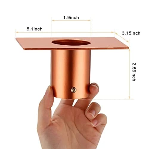 Oak Leaf Lotus Rain Chain 2.59m (8.5ft) with Adapter | Copper Powder Coated Decorative Gutter Downspout Alternative thumbnail 4