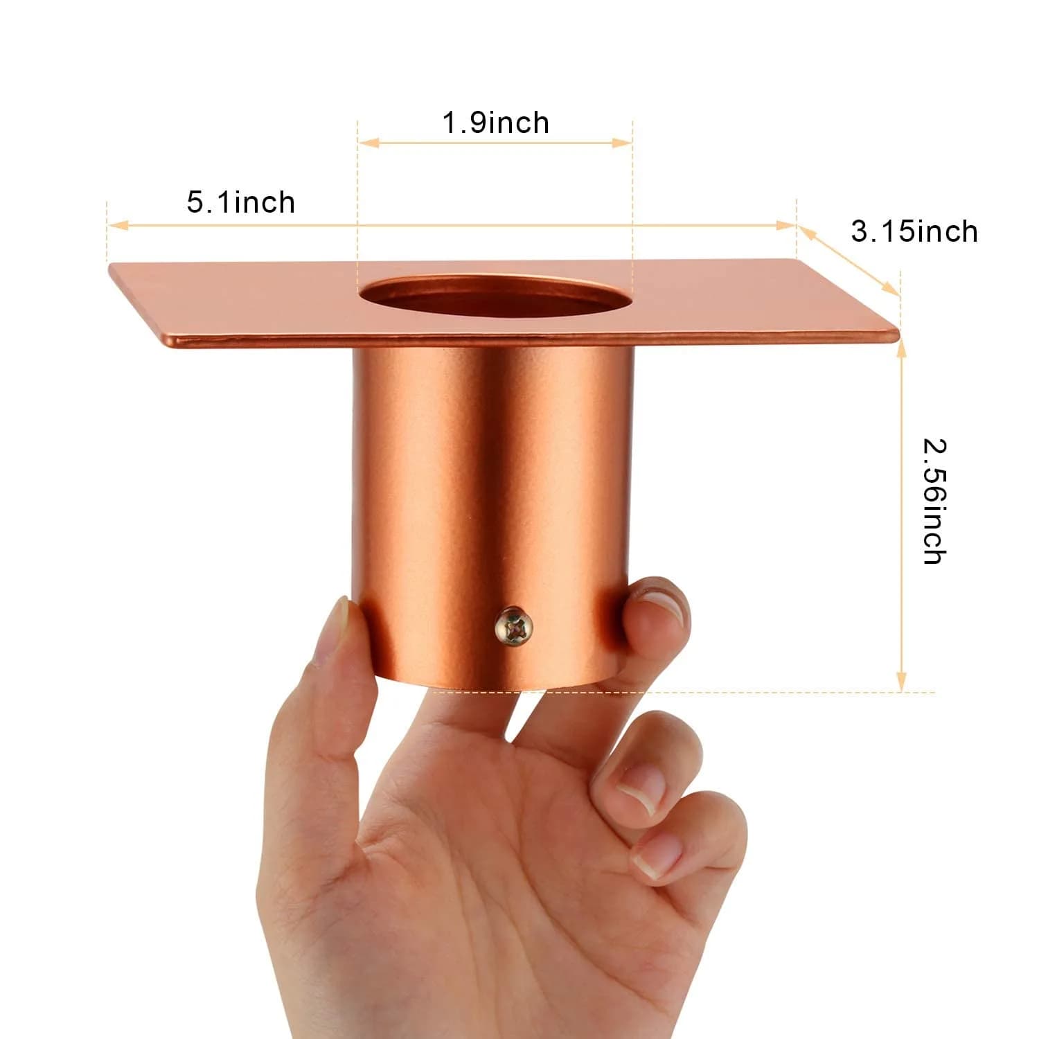 Oak Leaf Lotus Rain Chain 2.59m (8.5ft) with Adapter | Copper Powder Coated Decorative Gutter Downspout Alternative - view 4