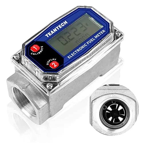 TEANTECH Digital Turbine Flow Meter 1 Inch (25.4mm) | Accurate Flow Measurement for Diesel, Kerosene, Gasoline thumbnail 1