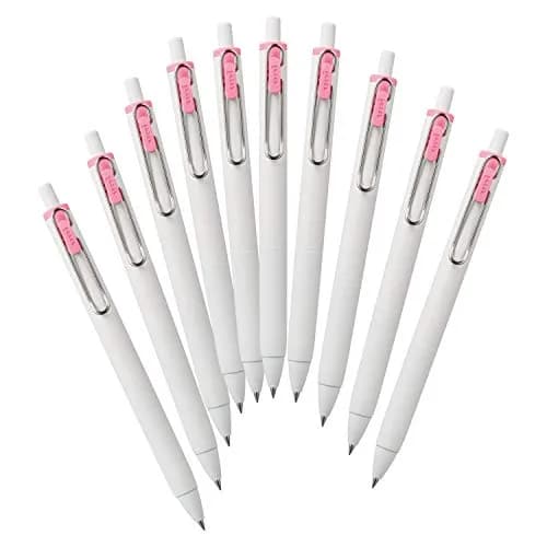 Mitsubishi Pencil Uni-Ball One Gel Pen 0.38mm Light Pink 10-Pack | Smooth Ink Flow Writing Instrument thumbnail 1