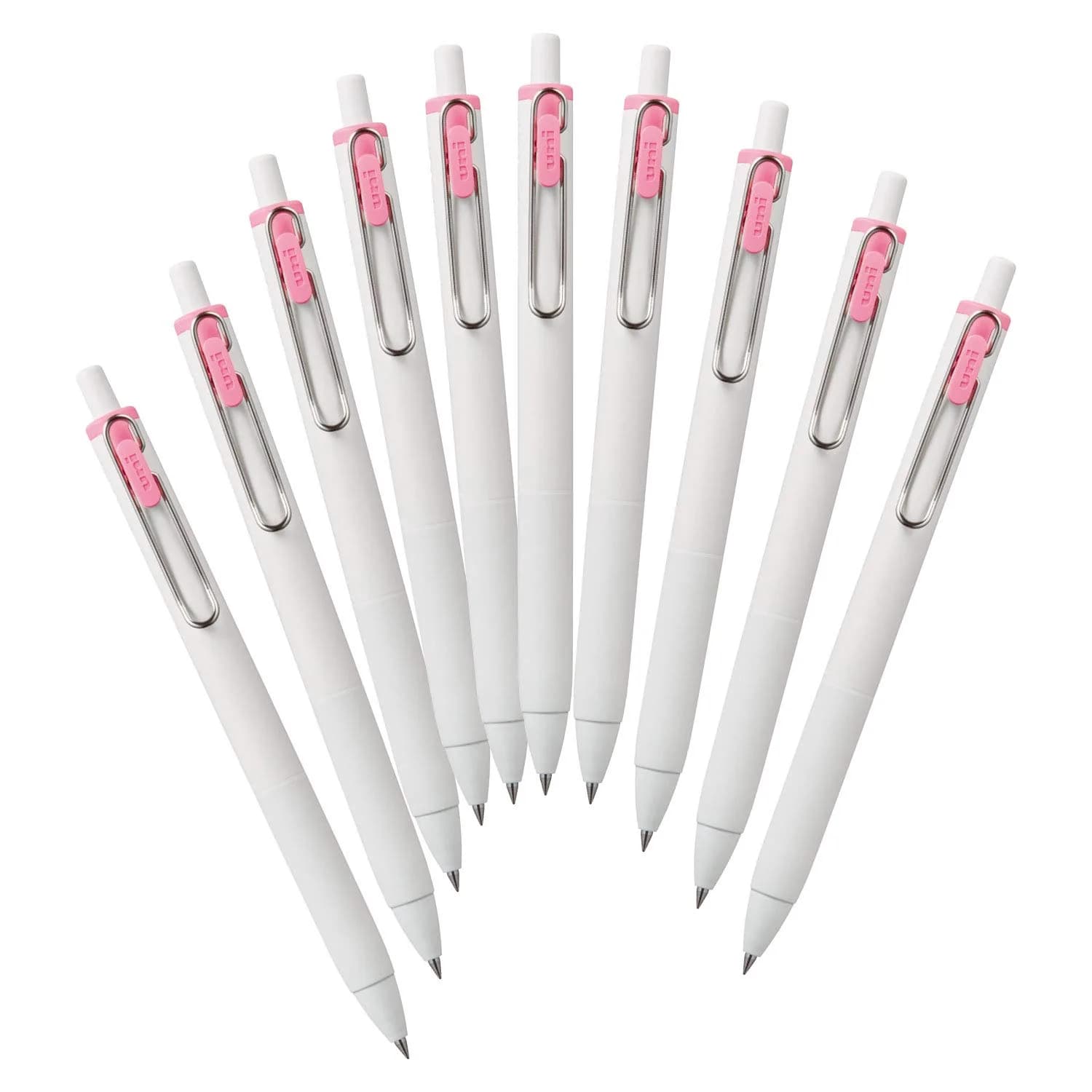 Mitsubishi Pencil Uni-Ball One Gel Pen 0.38mm Light Pink 10-Pack | Smooth Ink Flow Writing Instrument - main product image