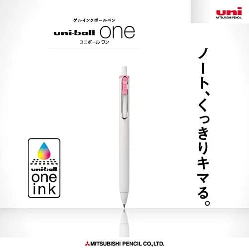 Mitsubishi Pencil Uni-Ball One Gel Pen 0.38mm Light Pink 10-Pack | Smooth Ink Flow Writing Instrument thumbnail 2