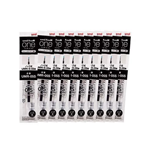 Mitsubishi Pencil Uni-Ball One Gel Pen Refill 0.5mm Black | Darker Ink for Memorable Writing thumbnail 1